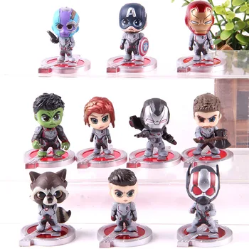 

Endgame Avengers Iron Man Captain America Black Widow Nebula War Machine Hawkeye Thor Hulk Marvel Action Figure Toys 10pcs/set