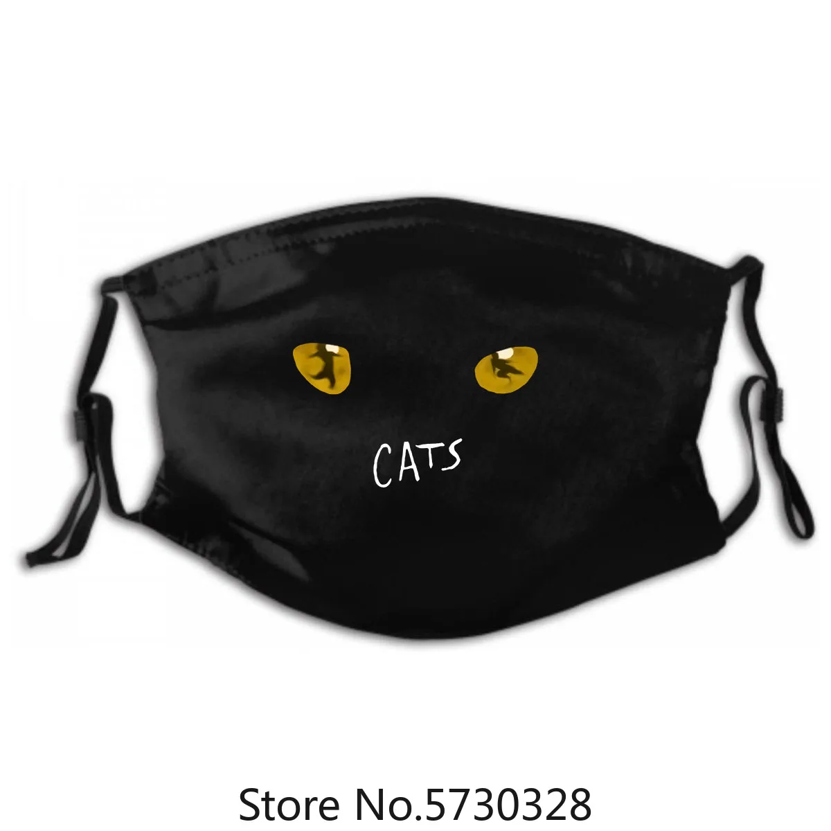 

Cats Broadway Musical Show with PM2.5 Filters 5 Layers of Protection for Unisex Black Black Mask Washable Reusable Mask