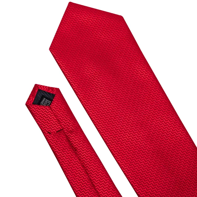 Uomini Cravatta Set Rosso Floreale Cravatta di Seta Per Gli Uomini di Cerimonia Nuziale Del Partito Cravatta Fazzoletto Cravatta Cravatta Set Barry. wang Fashion Tie LS-5198 6