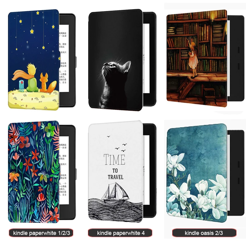Custodia Kindle Paperwhite 4/3/2/1 (Versione 2012/2013/2015/2017/2018) Per Kindle Oasis 2/3 (2017/2019) Versione Kindle 10Th Gen-2019