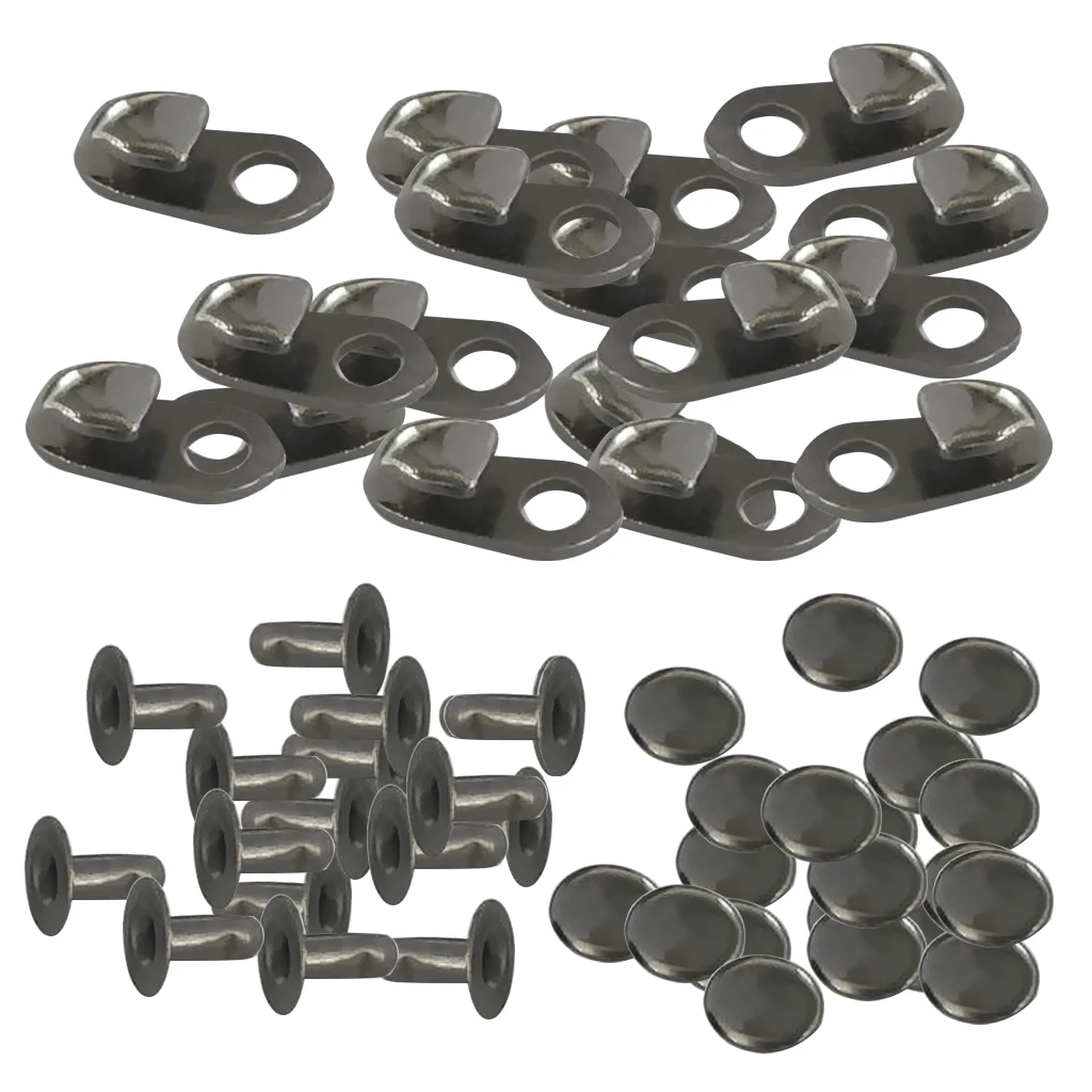 Boot Hooks Fittings with Camp Hiking Climb Repair Buckles 20 Sets boot hooks fittings