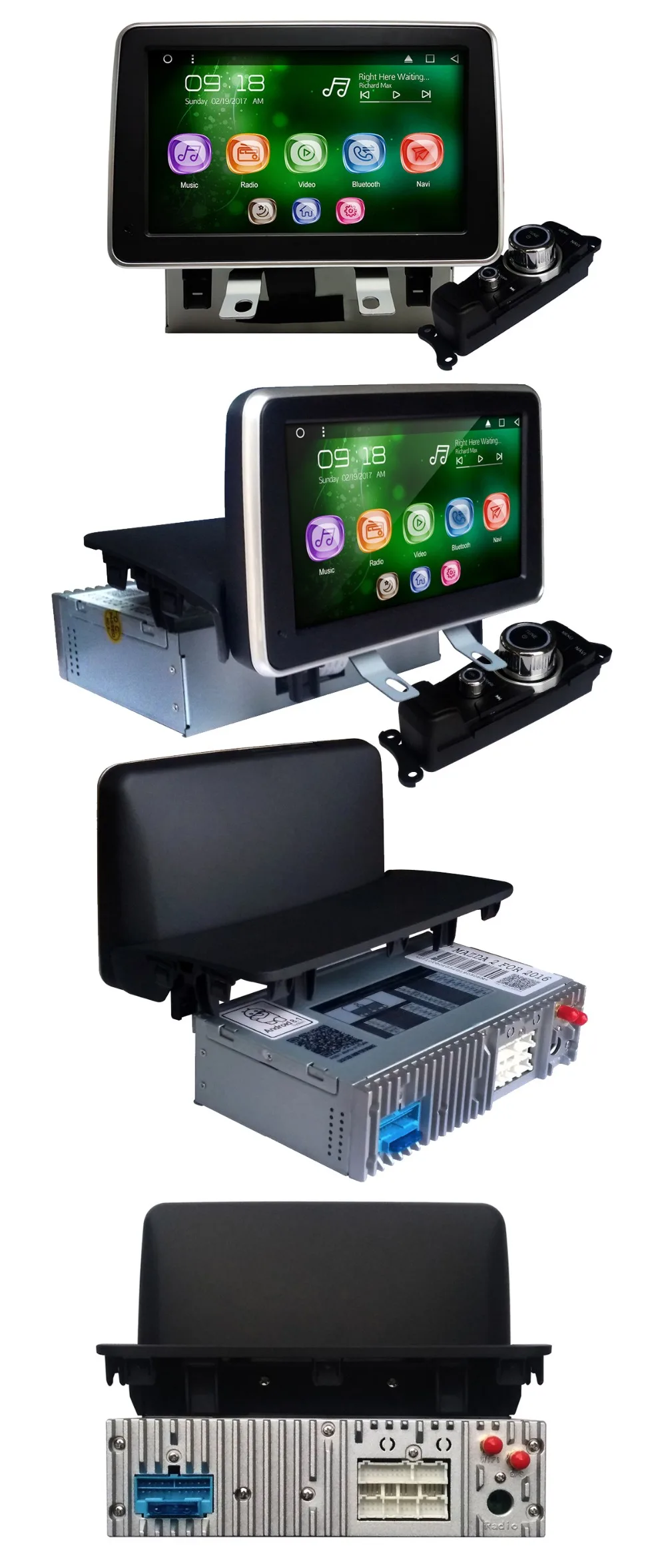 Discount Allways 7" IPS Screen Android 9.0 Octa-core Ram 2GB Rom 32GB Car Multimedia for Mazda 2 2015-2018 Orignal Style with 2.5D Touch 0