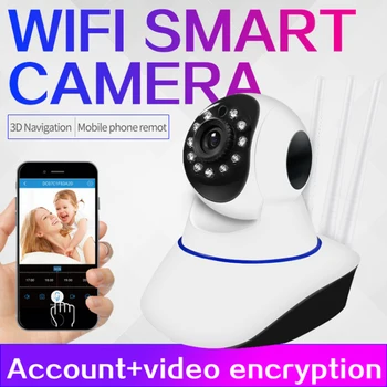

Smart Wifi Camera 720P Cloud Wireless IP Camera Intelligent Auto Tracking Home Camera Baby Monitor Motion Detection
