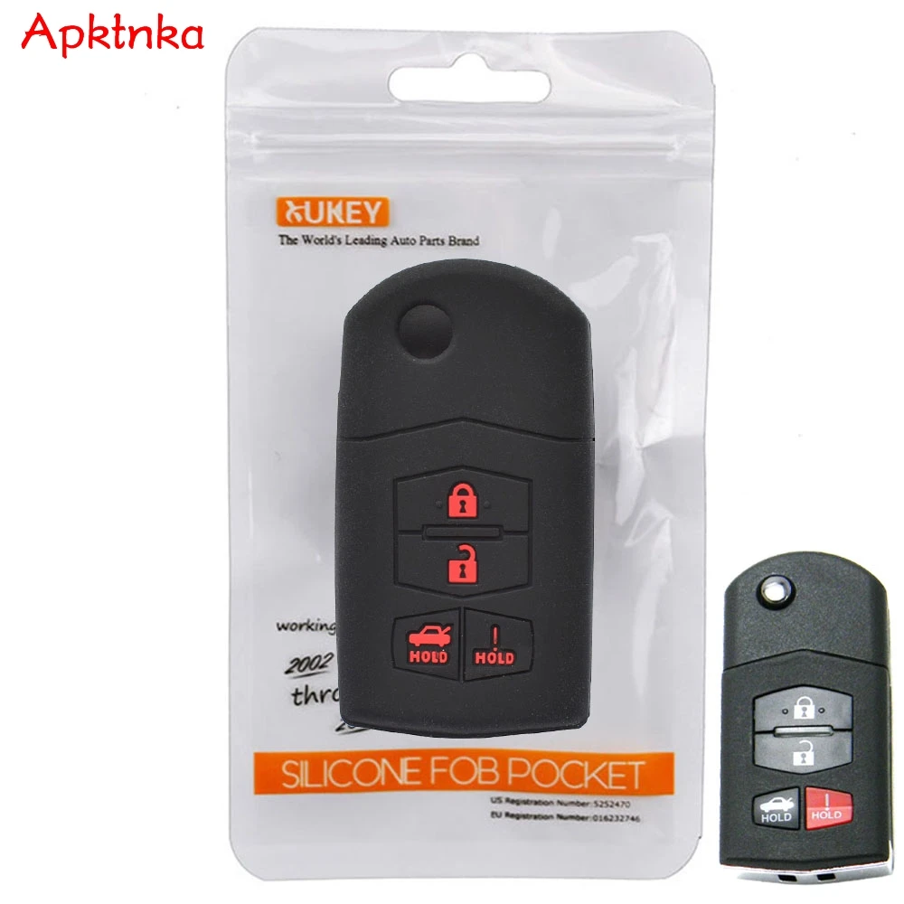 Apktnka 4 Buttons Remote Key Case For Mazda 3 6 Rx8 Mx5 Mx5 Miata