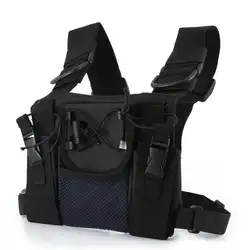 Модуль для установки магнитолы груди передняя сумка чехол сумка для Baofeng UV-5R UV-82 UV-9R BF-888S TYT для гарнитура Motorola