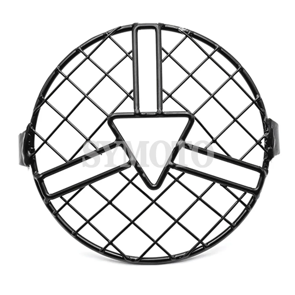 

NEW For CB400SS EN GN CG 125 250 Universal 7inch Motorcycle Front Headlight Lampshade Mesh Grill Cover Mask Protector Guard