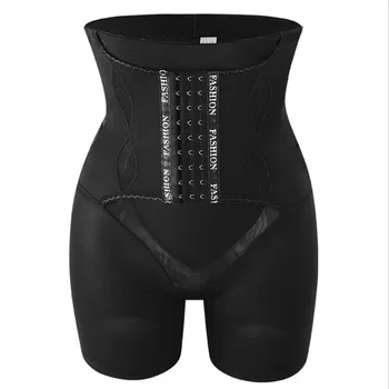 

Black High Waist Shaping Panties Postpartum Slimming Body Shaper Tummy Control Underwear Butt Lifter Safety Short Pant Shapewear