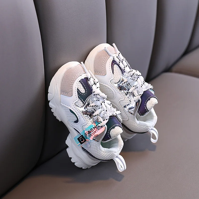 Spring Autumn Kids Shoes Baby Boys Girls Children's Casual Sneakers Breathable Soft Anti-Slip Running Sports Shoes Size 15-25