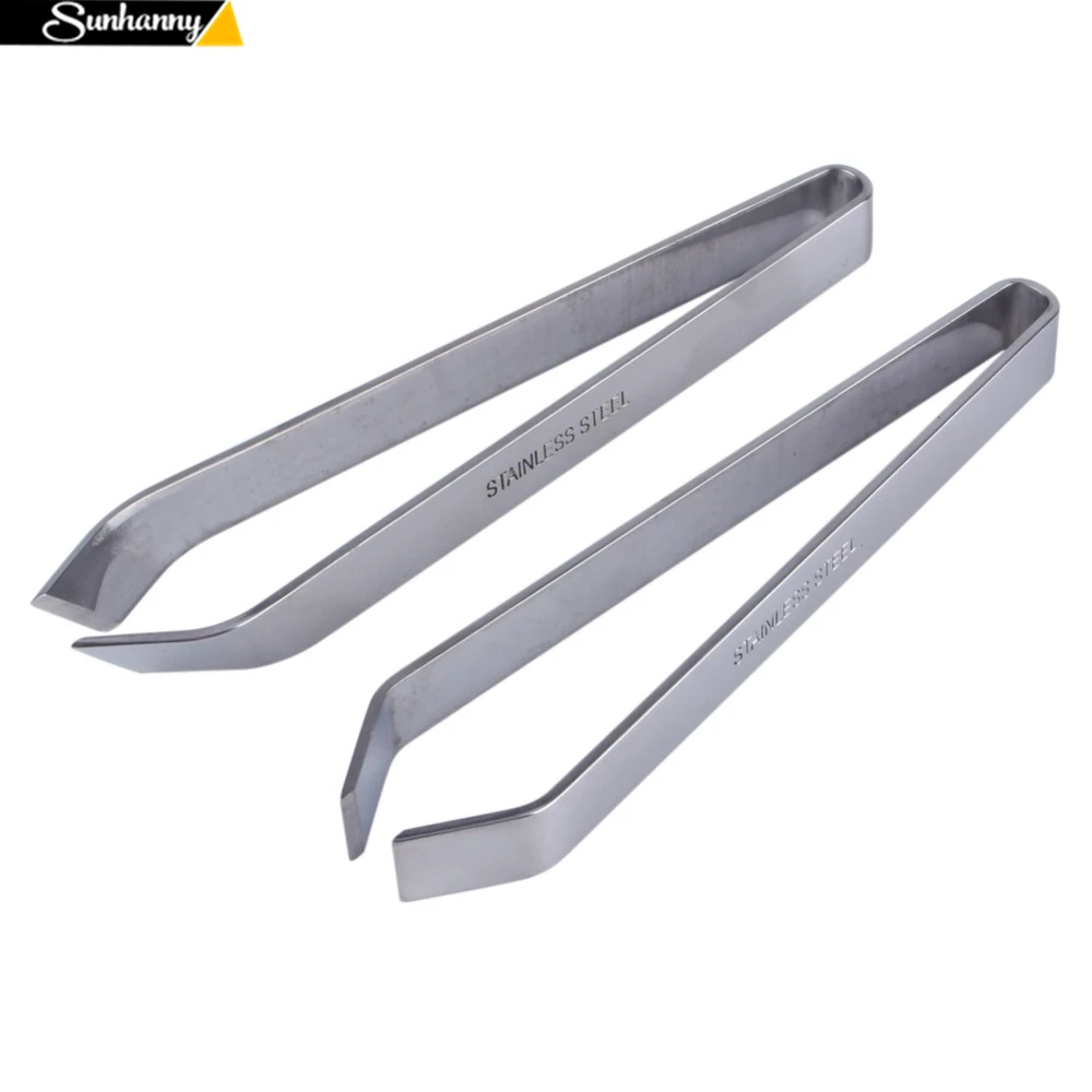 

Sunhanny Stainless Steel Fish Bone Tweezers Remover Pincer Puller Tongs Pick-Up Seafood Tool Crafts