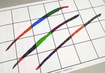 컬러 수채화 물감 천 80*40cm, 다채로운 물종이, 롤링 캘리그라피, 모조 그림, 종이 반복