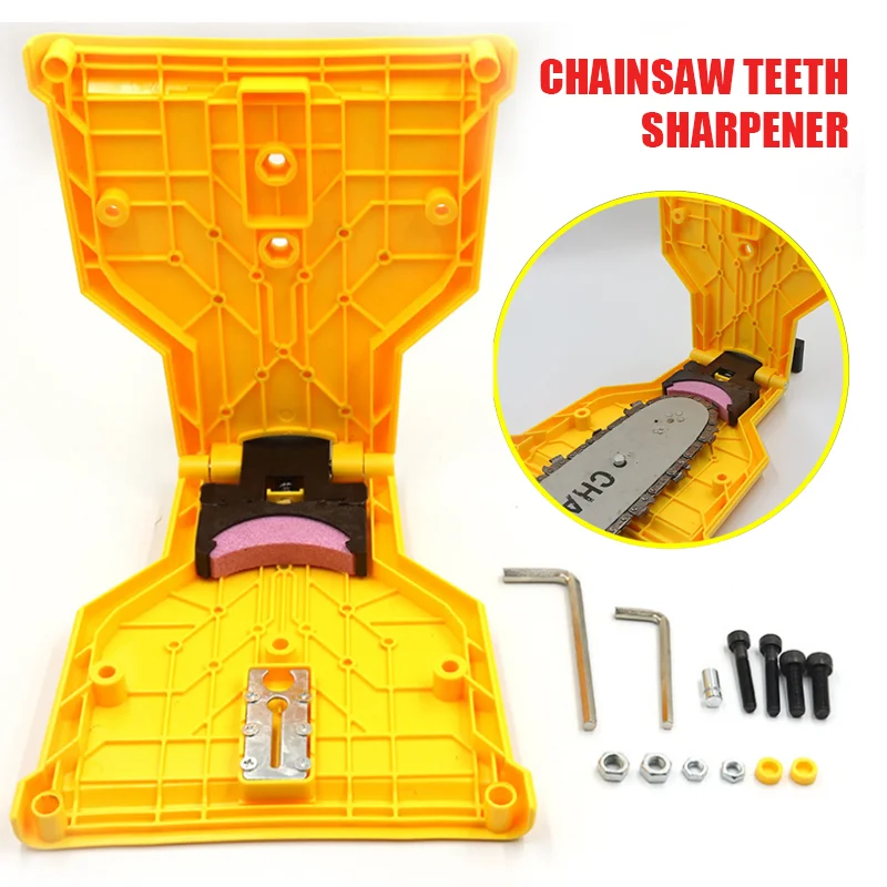 

Chainsaw Teeth Sharpener Chain Saw Blade Teeth Portable Sharpen Chain Saw Bar-Mount Sharpening Stone Grinder Woodworking Tools