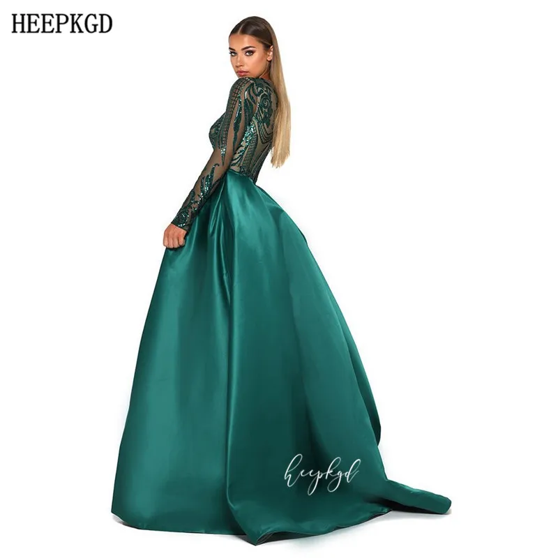 Арабское вечернее платье, съемные блестки, блестки, кружева, длинные ...