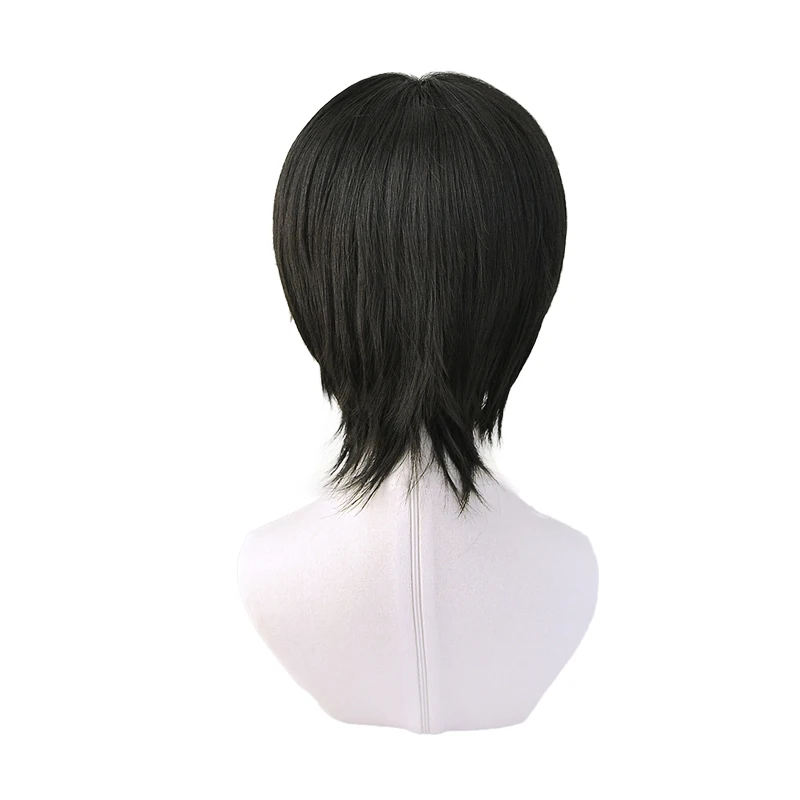 sexy police woman costume Demon Slayer Kimetsu no Yaiba Kibutsuji Muzan Black Short Curly Wig Cosplay Costume Men Women Heat Resistant Synthetic Hair sexy anime cosplay