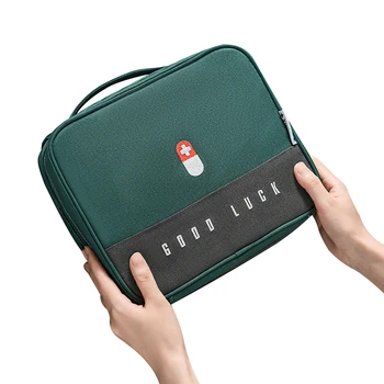 

First Aid Medicine Bag Multifunctional Storage Case Mobile Large Capacity Emergency Disaster Prevention Medicine Box