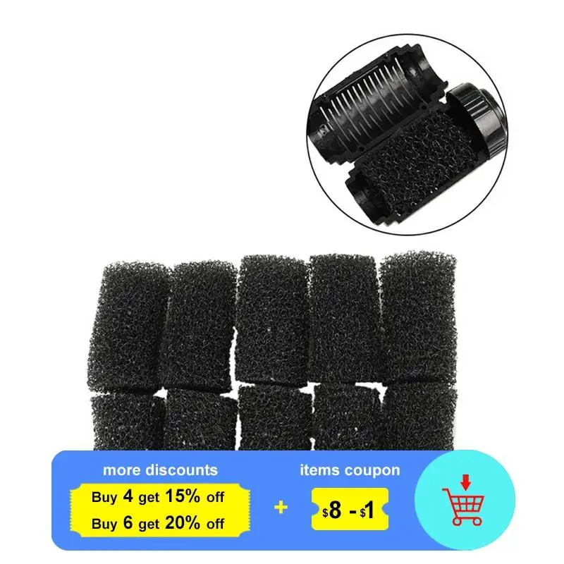 10 шт Мини фильтровальные тампоны для небольшого фильтровального насоса пруда