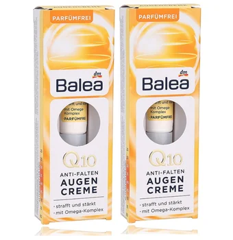 

2pcs Original Germany Balea Q10 Omega Complex ANTI AGING Anti-Wrinkle Eye Cream tightens eye skin fight swelling dark circles