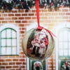 Arbre de noël suspendus boule ornement décorations cadeau nouvel an Navidad Eazy accrocher boule boule pour bricolage fête de noël avec des ceintures de noël ► Photo 2/6