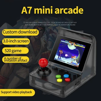 

Top 3 Inch 320 x 240 A7 Game Console Retro Game Player 32Bit Built-In 520 Classic Games Support Doubles