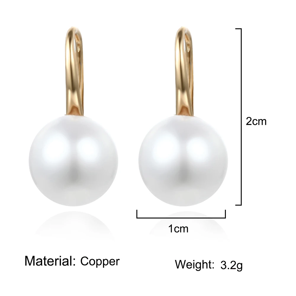 Dominated Women New Fashion Pearl Earrings Personality Metal Geometry Water Drop Exaggerated Drop Earrings Types Jewelry