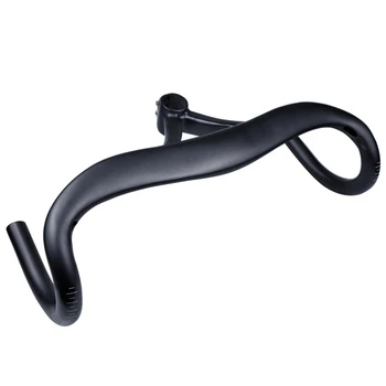 

Road Bike Handlebar Full Carbon Integrated Stem 28.6mm Handlebar Bicycle Drop Bar Bent Handlebar 420mm