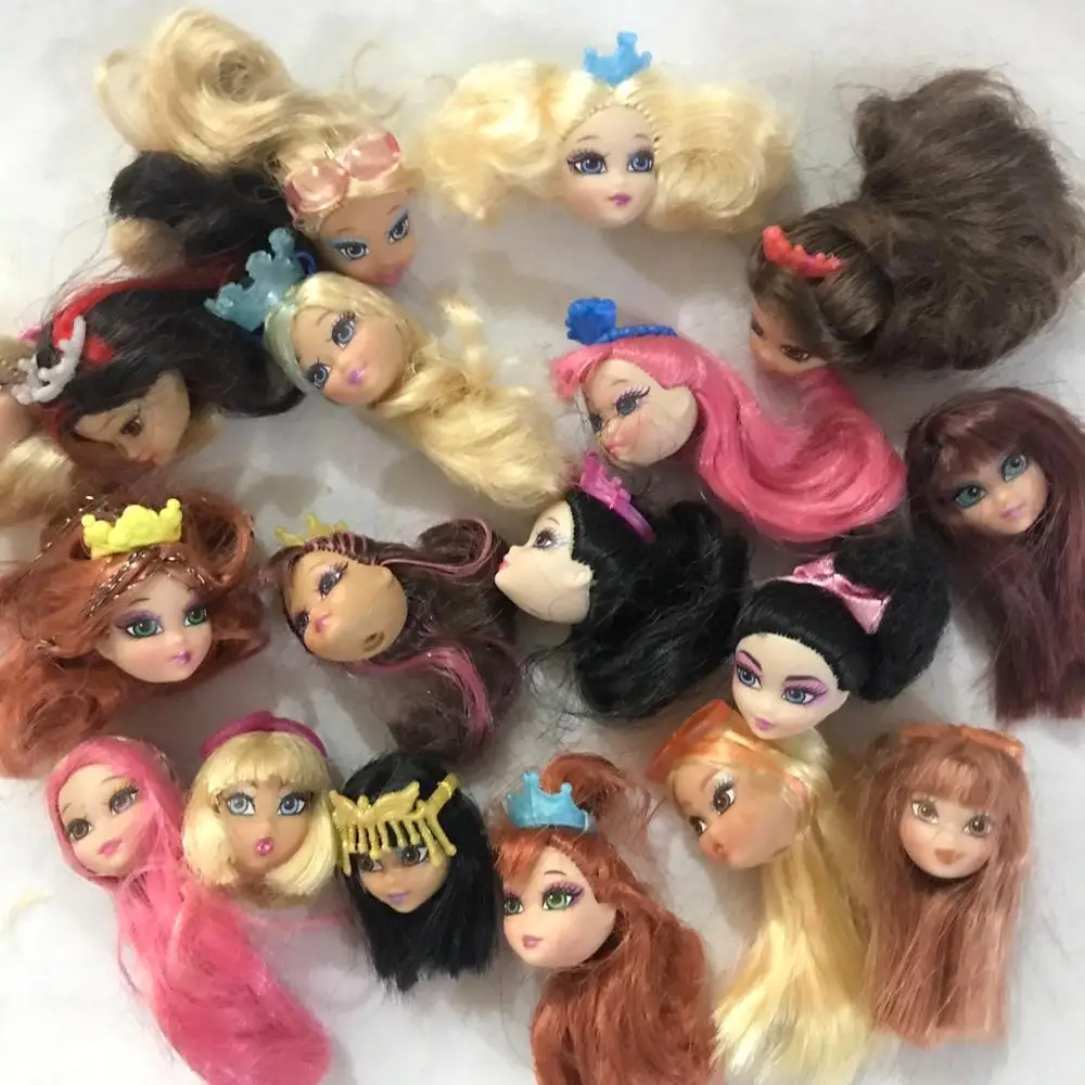 

5pcs Foreign Trade Original Super hero girl Heads For BJD Dolls DIY Gift Mix-Style Female Doll Head