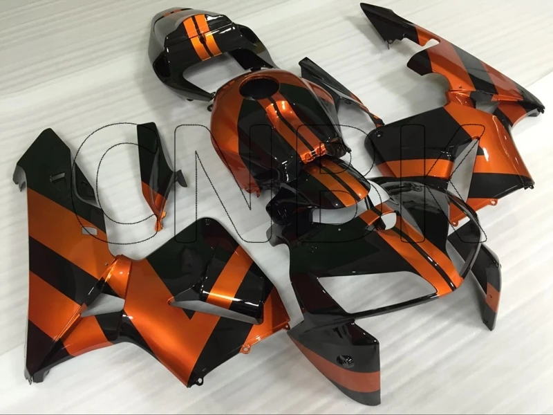 Для Honda CBR600RR 06 обтекатель CBR 600 RR 2006 черный оранжевый обтекатель CBR 600 RR 2005-2006 обтекатели