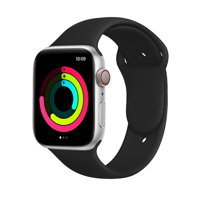 Silicone Strap for Apple Watch Band Series 7 654 321,44/40mm 42/38mm 45/41mm Smartwatch Bracelet Watchband for Apple Watch SE 1