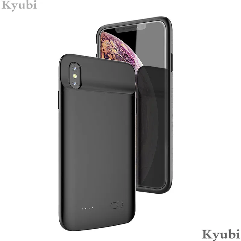 

Case Battery Charger Case For iphone 6 6s 7 8 Plus X XR External Portable Wireless Charging Cover For iphone XS 11Pro Max Luxury