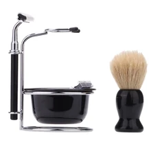Полезный мужской бритвенный набор, бритва для чистки мыльницы, портативный подарок, безопасная домашняя дорожная Щетка, держатель для ванной