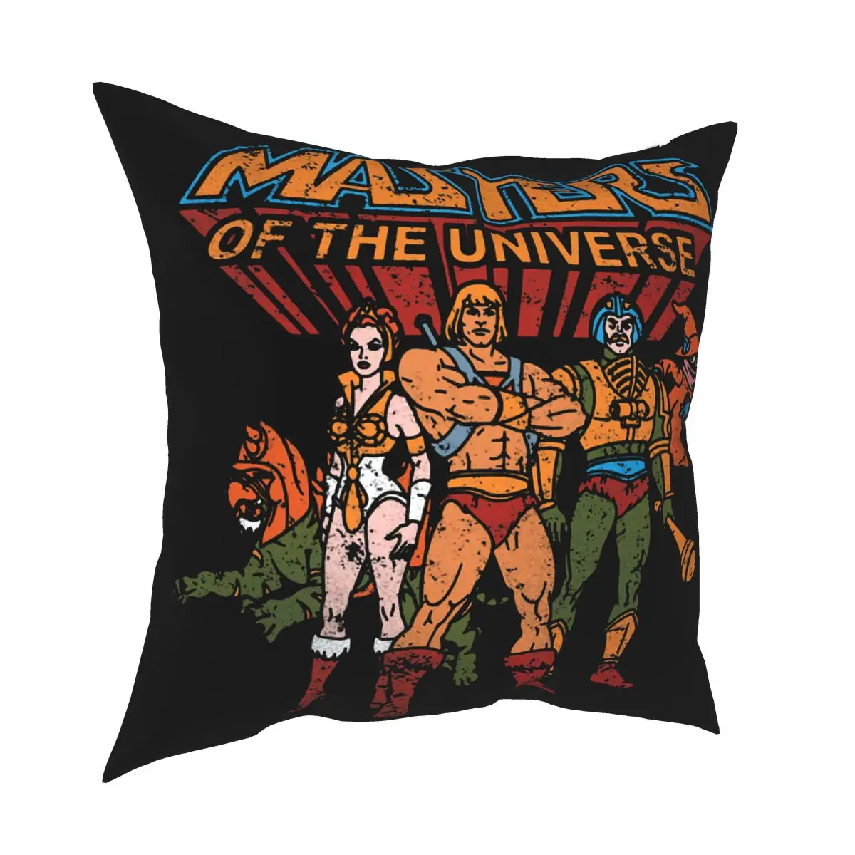 

He-Man Masters Of The Universe Pillowcover Decoration Retro Cushions Throw Pillow for Living Room Double-sided Printing