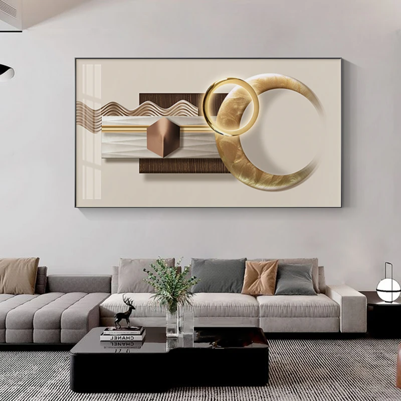 luxury wall art modern minimalist abstract gold poster prints