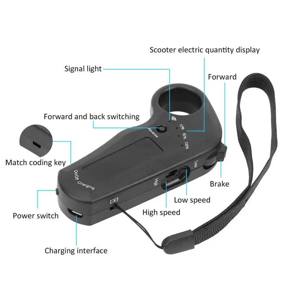 Electric Scooter Accessories 2.4Ghz Electric Remote Controller Four Wheeled Remote Control Receiver Longboard Part