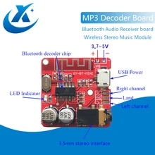 Bluetooth אודיו מקלט לוח Bluetooth 4.1 mp3 lossless מפענח לוח אלחוטי סטריאו מוסיקה מודול 3.7-5V(China)
