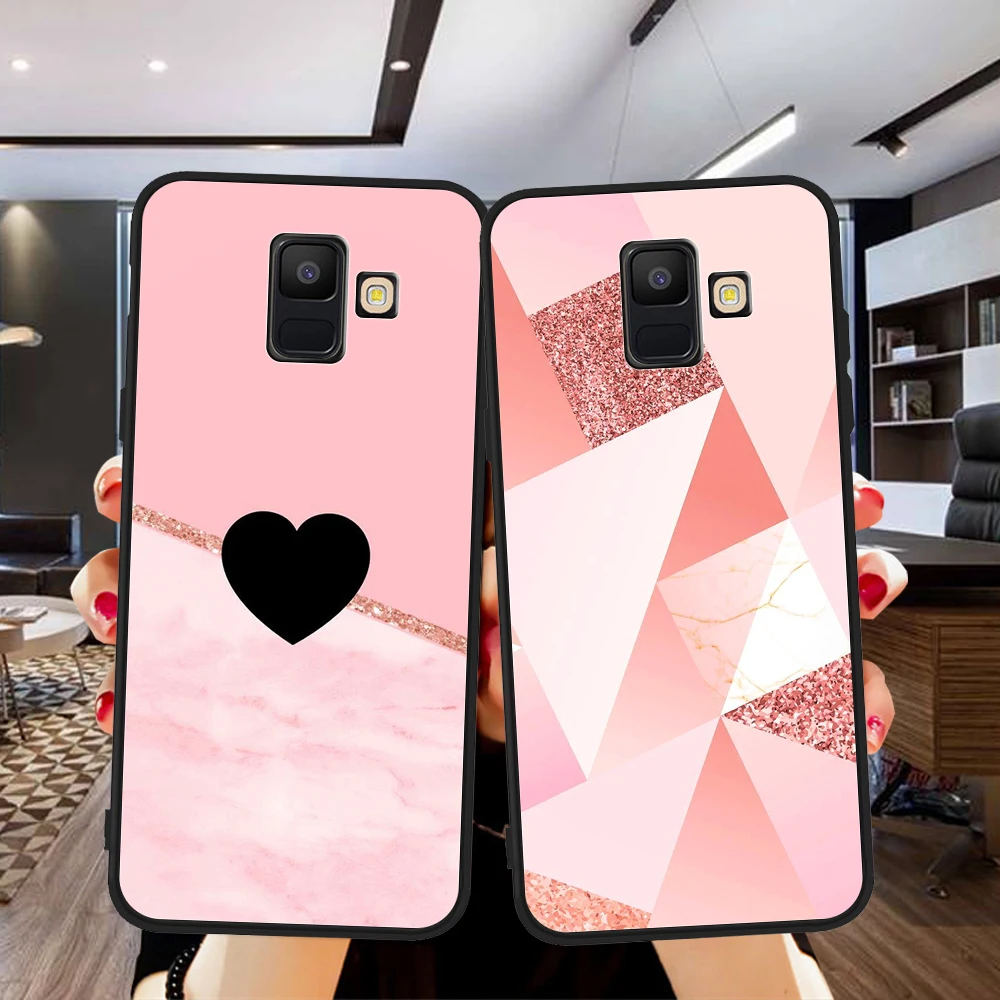 Мраморный Мягкий силиконовый чехол для телефона Samsung Galaxy A3 A5 A6 A7 A8 A9 A10 A20E A30 A40 A50 A70