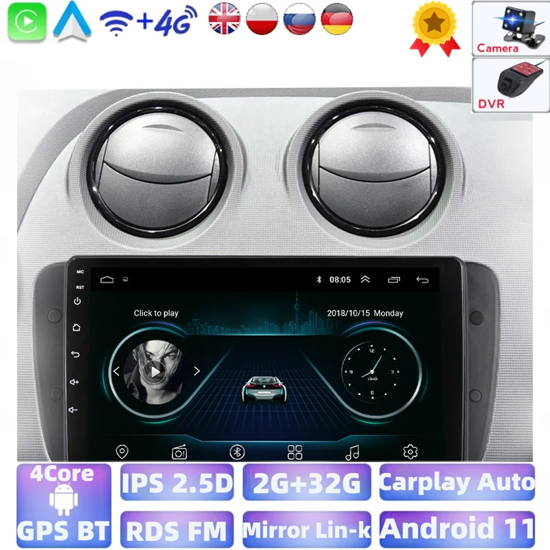 Автомобильный мультимедийный плеер Android для Seat Ibiza 6j 2009 2010 2011 2012 2013 GPS-навигация