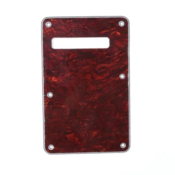 

Musiclily Guitar Strat Back Plate for Fender USA/Mexican Standard Stratocaster Modern Style, 4Ply Red Tortoise