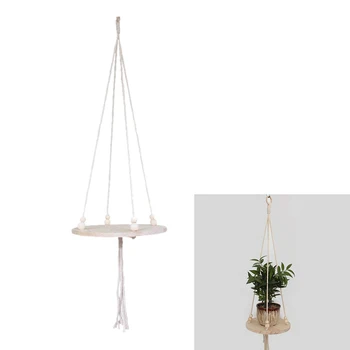 

Diameter Wooden Hanging Waterproof Round Flower Plant Pot Tray Garden Planting Indoor Plant Holder Home Decoration Tool