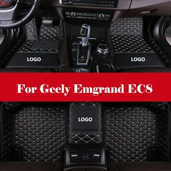 

3D Leather Car Floor Mats Automobile Interior Accessories Waterproof PU Floor Mat with Logo For Geely Emgrand EC8