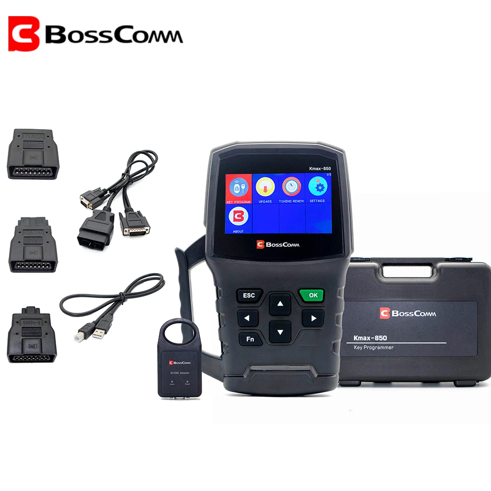 BOSSCOMM Программатор авто ключей KMAX-850 OBD2 сканер ключ инструмент