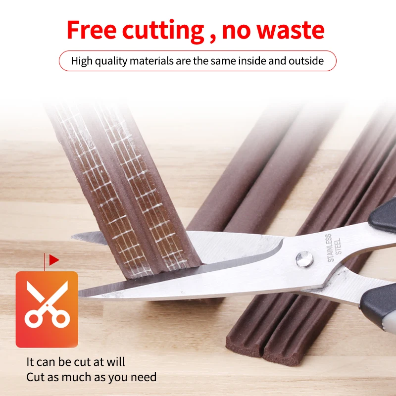 DIPE Self-Adhesive Door And Window Sealing Strip Glass Window Anti-Collision Rubber Strip acoustic foam наклейки на стену door seal strip sealing strip tape window seal strip sealing tape sealing strip rubber seal strip rubber door weatherstripping door weatherstripping