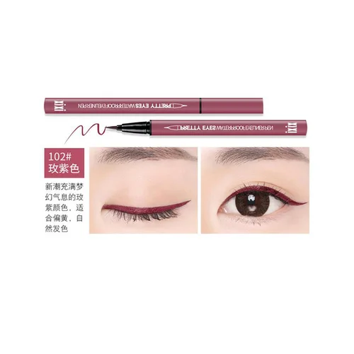 방수 속건성 부드러운 아이라이너 펜슬, 5 가지 색상 눈, 브라운 블랙 레드 색상 안료, 리퀴드 아이 라이너 펜, 메이크업 도구 7