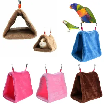

Fashion Bird House Plush Bird Hanging Cave Cage Snuggle Hut Tent Bed Birds Winter Warm Nest Bird Parrot Bunk Toy Parrot Hammock