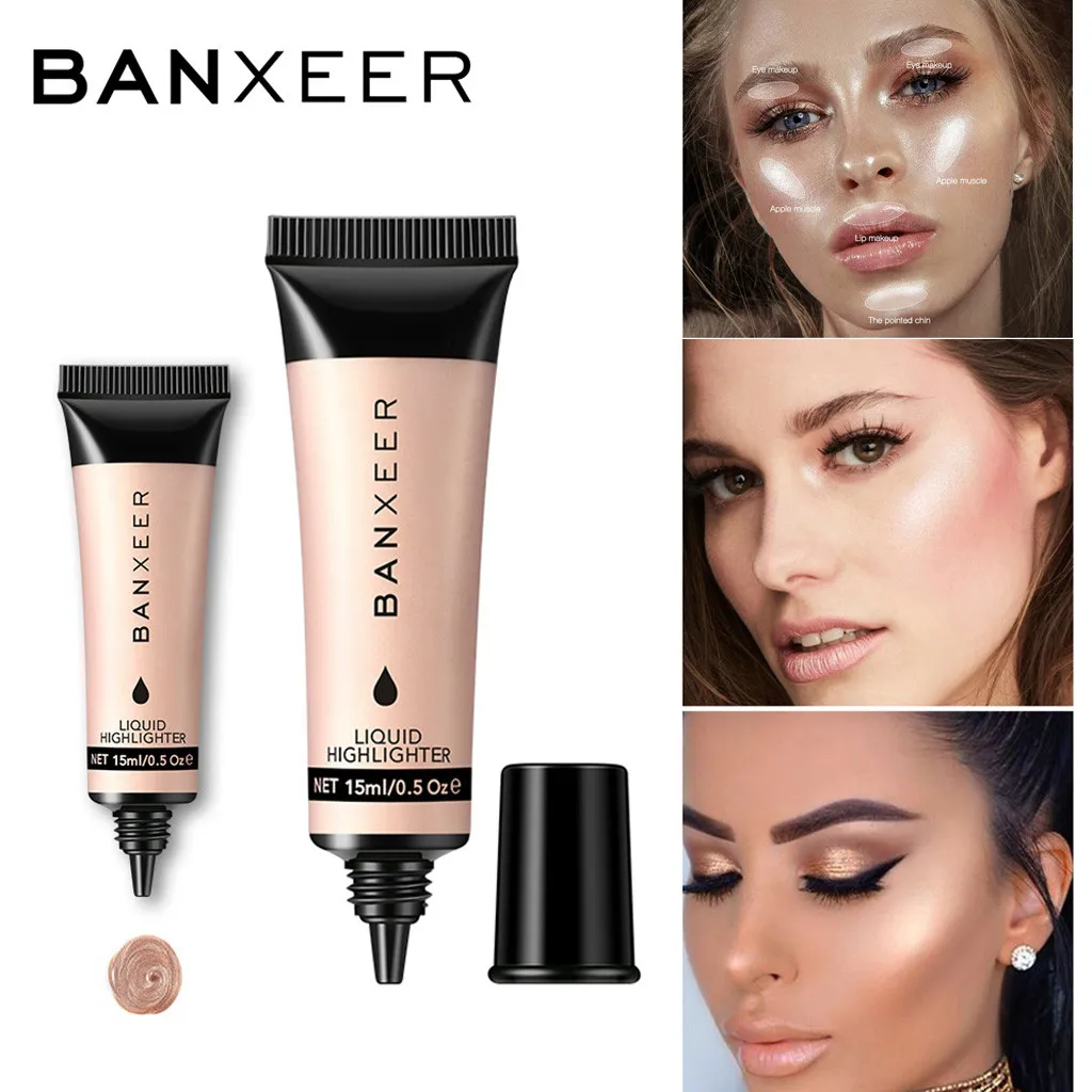 

Hot Fashion Face Contouring Bronzer Liquid Highlighter Giltter Face Shading Makeup Tool Beauty Maquiagem Drop Shipping