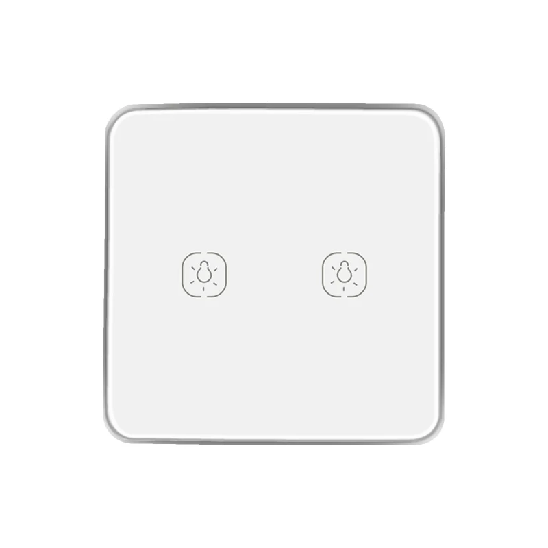Умный выключатель Lonsonho Tuya Zigbee не нейтральный с металлической рамкой