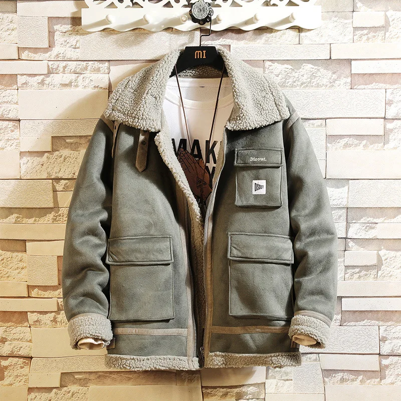 

Autumn And Winter New Style Suede Machinery Jacket
