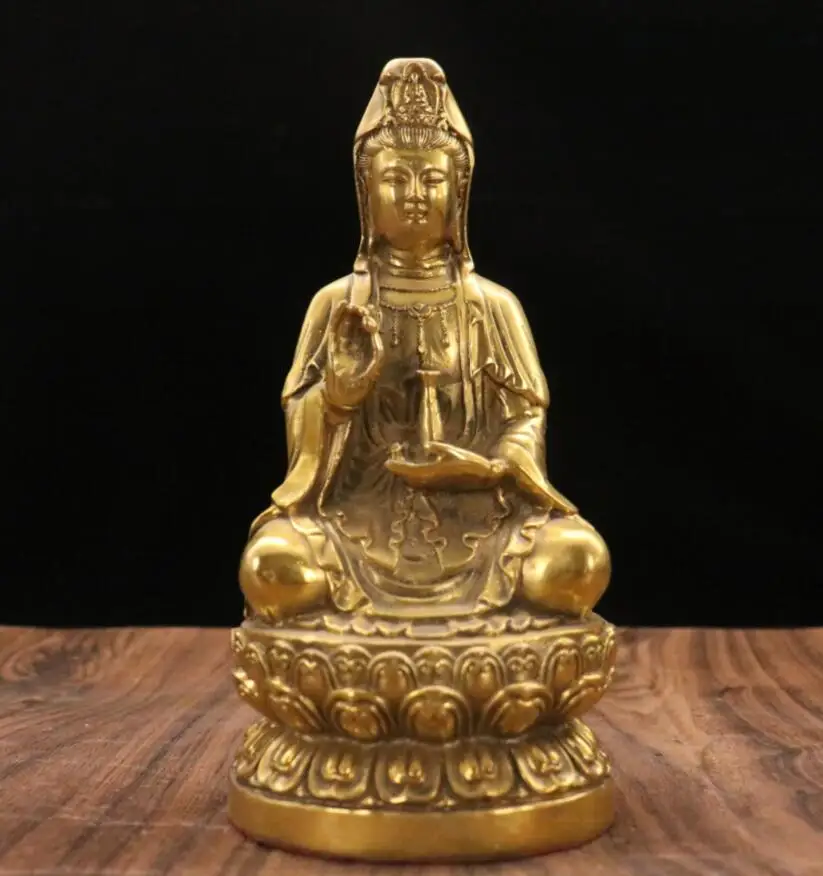 

Оптовая продажа, бронзовая Священная Статуя Guanyin Будда Бодхисаттва
