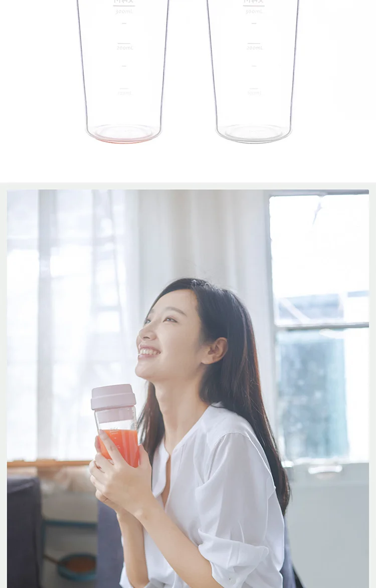 Горячая Xiaomi 17PIN Star Firut Cup портативная соковыжималка 400 мл фруктовая чашка Магнитная Зарядка 30 секунд быстрого сока подходит для фитнеса