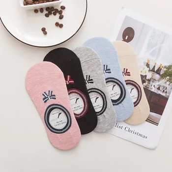 

Solid Sock for Woman Boat Bow Socks Adult Kawaii Ladies Thin Sox Cartoon Cotton Summer Female Trendy Girls Invisible Calcetines