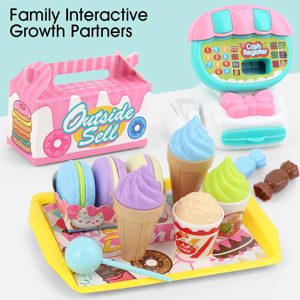  Mini Supermarket Play House ABS Children Pretend Kids Toy Set Cash Register Home Simulation Learnin - 4000260212411