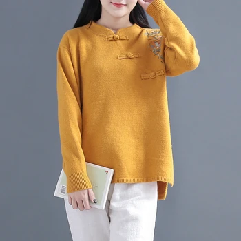 

2020 korean ladies full sleeve women knitting sweater solid o neck pullover and jumper loose sweater chinese shirt